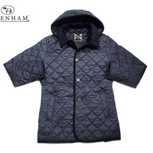 LAVENHAM MEN'S DENSTON QUILTING JACKET(LAVENSTER) suffolk navy&times;spring navy画像