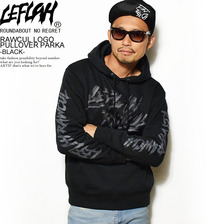 LEFLAH RAWCUL LOGO PULLOVER PARKA -BLACK- LEFPK21-1710AWB画像