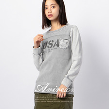 AVIREX GARMENT DYED KNIT SWEATER 6274021画像