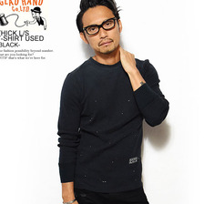 GLAD HAND THICK L/S T-SHIRT USED -BLACK-画像