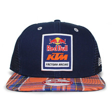 NEW ERA RED BULL KTM PLAID MESH CAP NAVYxORANGE NERB032画像