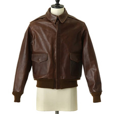 Buzz Rickson's A-2 CONTRACT No.W535 AC16159 CHEVRON ZIP RED SLIK LINING BR80475画像