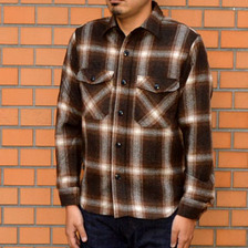 FULLCOUNT 4983 RECYCLE WOOL CHECK CPO SHIRTS JACKET画像
