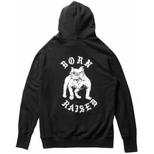 BORN X RAISED BOARDWALK SHARK HOODY (BLACK)画像
