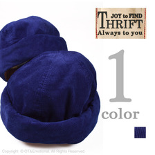 THRIFT ロールキャップ インディゴコーデュロイ 5294238画像