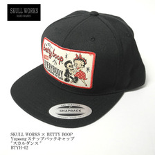 SKULL WORKS &times; BETTY BOOP Yupoongスナップバックキャップ "スカルダンス" BTYH-02画像