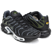NIKE AIR MAX PLUS BLACK / LEGION GREEN - DARK GREY 852630-007画像