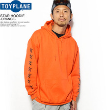 TOYPLANE STAR HOODIE -ORANGE- TP17-GSPSW02O画像