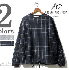 REMI RELIEF ウィンドウペン モッサクルー プルオーバー RN1721-3148画像