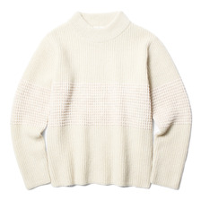 RADIALL MOON STOMP - MOCK NECK SWEATER L/S (OATMEAL)画像