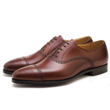 Crockett & Jones Malton Chestnut Burnished Calf MADE IN ENGLAND画像