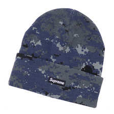 Supreme Digi Camo Beanie NAVY DIGI CAMO画像