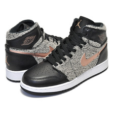 NIKE AIR JORDAN 1 RETRO HIGH GG black/mtlc red bronze-white 332148-022画像