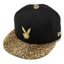 NEW ERA 59FIFTY PLAYBOY CAP BLACK LEOPARD/M.BLACK 11474965画像