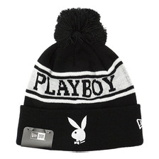 NEW ERA Pom Pon Knit PLAYBOY BLACK/S.WHITE 11474318画像