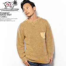 The Endless Summer PIGMENT WAVE KNIT -CAMEL- SO-7774301C画像