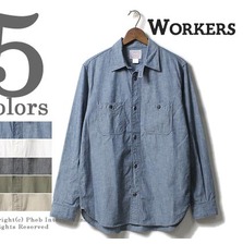 Workers Metal Button Work Shirt画像