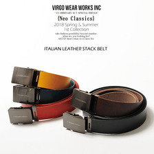 VIRGO ITALIAN LEATHER STACK BELT VG-GD-538画像