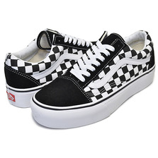 VANS OLD SKOOL PLATFORM checkerboard blk/white VN0A3B3UHRK画像