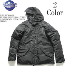 Buzz Rickson's WILLIAM GIBSON COLLECTION BLACK ECWCS DOWN FILLED BR13929画像