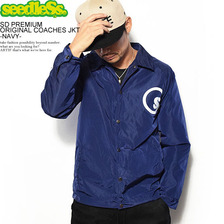 seedleSs. SD PREMIUM ORIGINAL COACHES JKT -NAVY- SD17F-JK01N画像