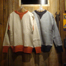 HELLER'S CAFE HC-M142-3 1930's 2tone Double V Sweatshirts画像
