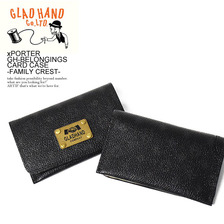 GLAD HAND × PORTER GH-BELONGINGS CARD CASE -FAMILY CREST-画像