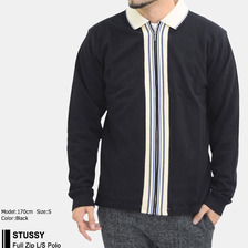 STUSSY Full Zip L/S Polo 1140018画像