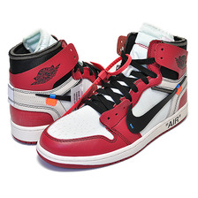NIKE THE 10 : AIR JORDAN 1 "OFF-WHITE" white/black/varsity red VIRGIL ABLOH &times; NIKE "THE TEN" AA3834-101画像
