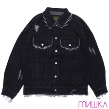 MISHKA BLACK DENIM JACKET BLACK MAW170521画像