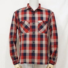 THE FLAT HEAD F-SCS-201L ブロックチェックシャツ画像