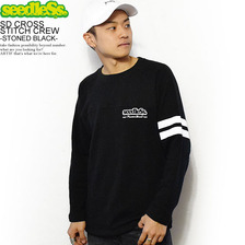 seedleSs. SD CROSS STITCH CREW -STONED BLACK- SD17F-SW01BK画像