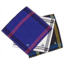 Vivienne Westwood チョークチェック メンズタオルハンカチーフ画像