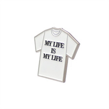 FORTY PERCENT AGAINST RIGHTS MY LIFE/PINS WHITE画像