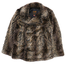 Supreme Schott Fur Peacoat LEOPARD画像