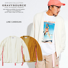 GRAVYSOURCE LINE CARDIGAN GS18-HKN01画像