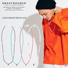 GRAVYSOURCE LONG BEADS NECKLACE GSRP-AC33画像