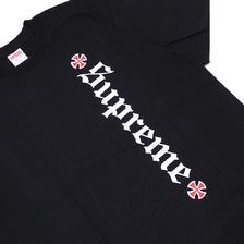 Supreme &times; INDEPENDENT Old English Tee BLACK画像