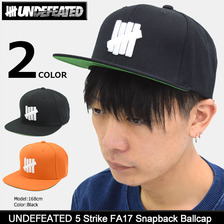 UNDEFEATED 5 Strike FA17 Snapback Ballcap 531265画像
