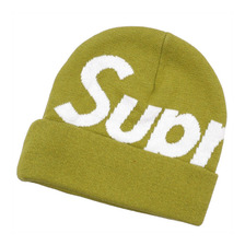 Supreme Big Logo Beanie MOSS GREEN画像
