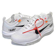 NIKE THE 10 : AIR MAX 97 OG white/cone-ice blue OFF-WHITE VIRGIL ABLOH &times; NIKE "THE TEN" NIKE SWOOSH AJ4585-100画像