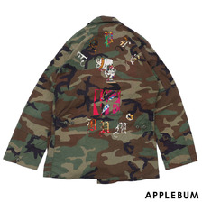 APPLEBUM &times; PLAY SEXy girl LOVE Military Camo Jacket画像