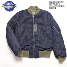 Buzz Rickson's DENIM MA-1 CIVILIAN MODEL BR13881画像