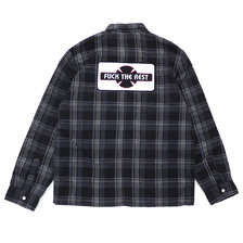 Supreme &times; INDEPENDENT Quilted Flannel Shirt画像