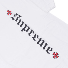 Supreme × INDEPENDENT Old English Tee WHITE画像