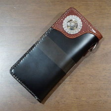 THE FLAT HEAD STOCKBURG FH-WL003C CORDOVAN LONG WALLET画像