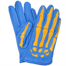 Supreme Vanson Leather X-Ray Gloves BLUE画像