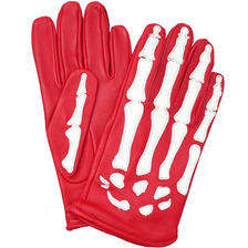 Supreme Vanson Leather X-Ray Gloves RED画像