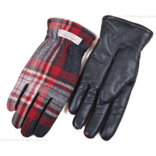 FULLCOUNT BRITISH WOOL CHECK GLOVES 6867画像