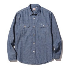 SUGAR CANE Lot No. SC27850 / BLUE CHAMBRAY WORK SHIRT (LONG SLEEVE)画像